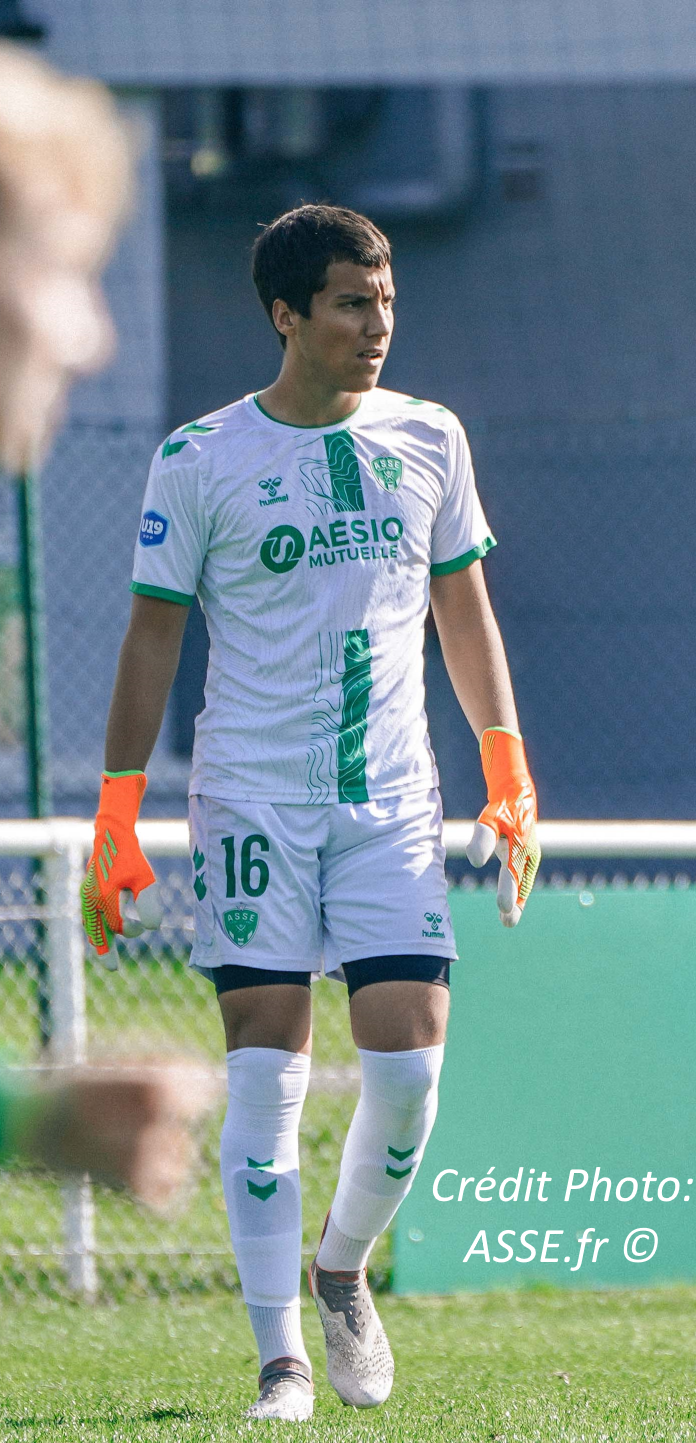 Valentin Cenatiempo lors du match ASSE - Marseille Air Bel U19 (09/10/2022)